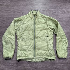 REI Jacket Womens XS Green Puffer Prima Loft Pertex Full Zip‎ Outdoor Gorpcore